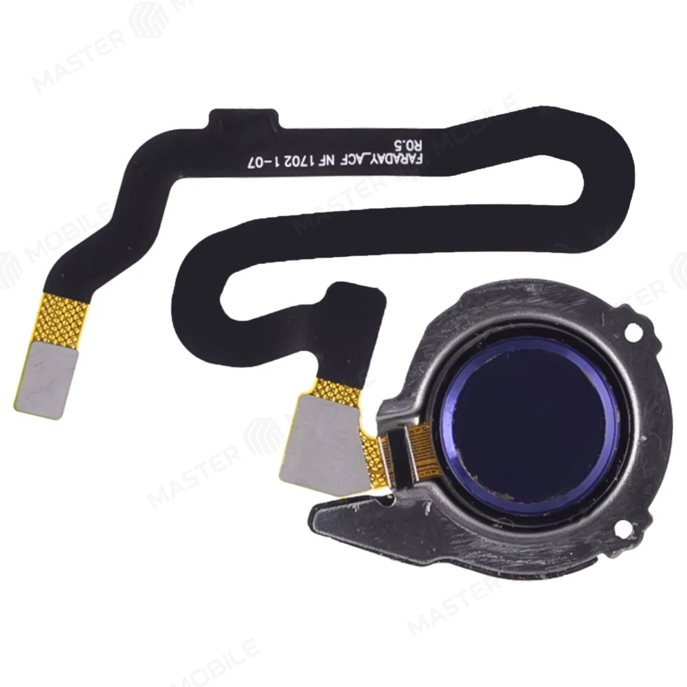 Шлейф для Huawei Honor 8 (FRD-L09) с комп. + сканер отпечатка пальца (синий)  фото №1