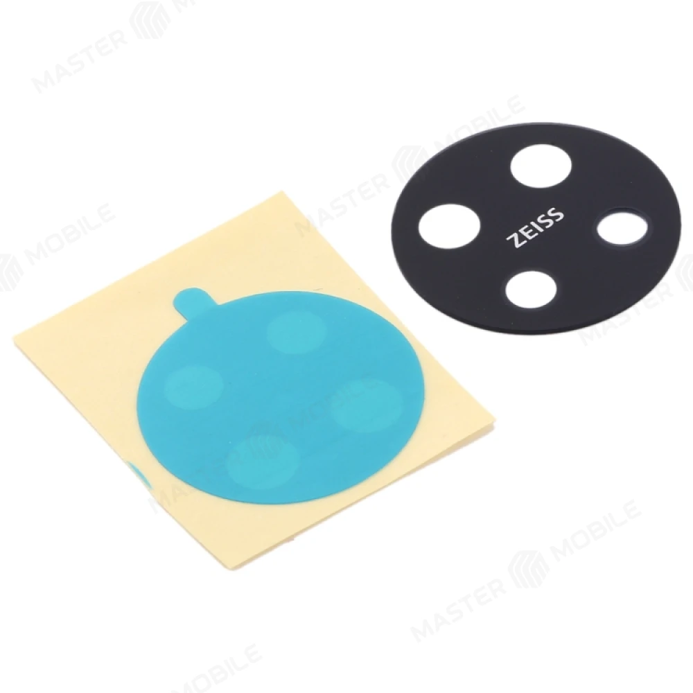 Стекло задней камеры для Nokia 6.2 (TA-1198) (без рамки) (черный) фото №1