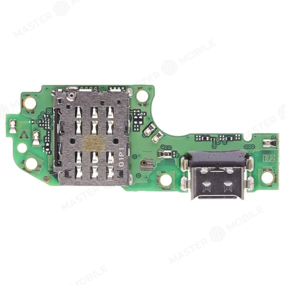 Нижняя плата для Huawei Nova 13i (CTR-L91) с комп. + разъем зарядки + микрофон + разъем SIM фото №2