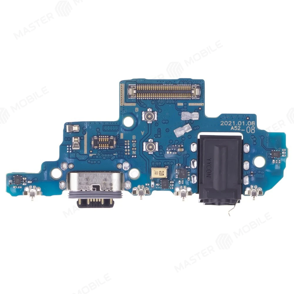 Нижняя плата для Samsung A525 Galaxy A52 с комп. + разъем зарядки + разъем гарнитуры + микрофон  фото №1