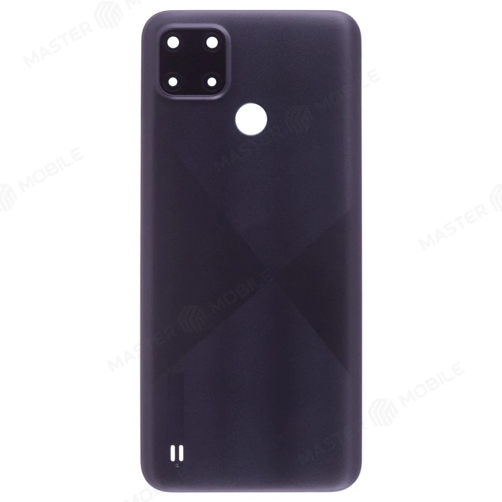Задняя крышка для Realme C21Y (RMX3261/RMX3263) (черный) (в сборе со стеклом камеры) фото №1