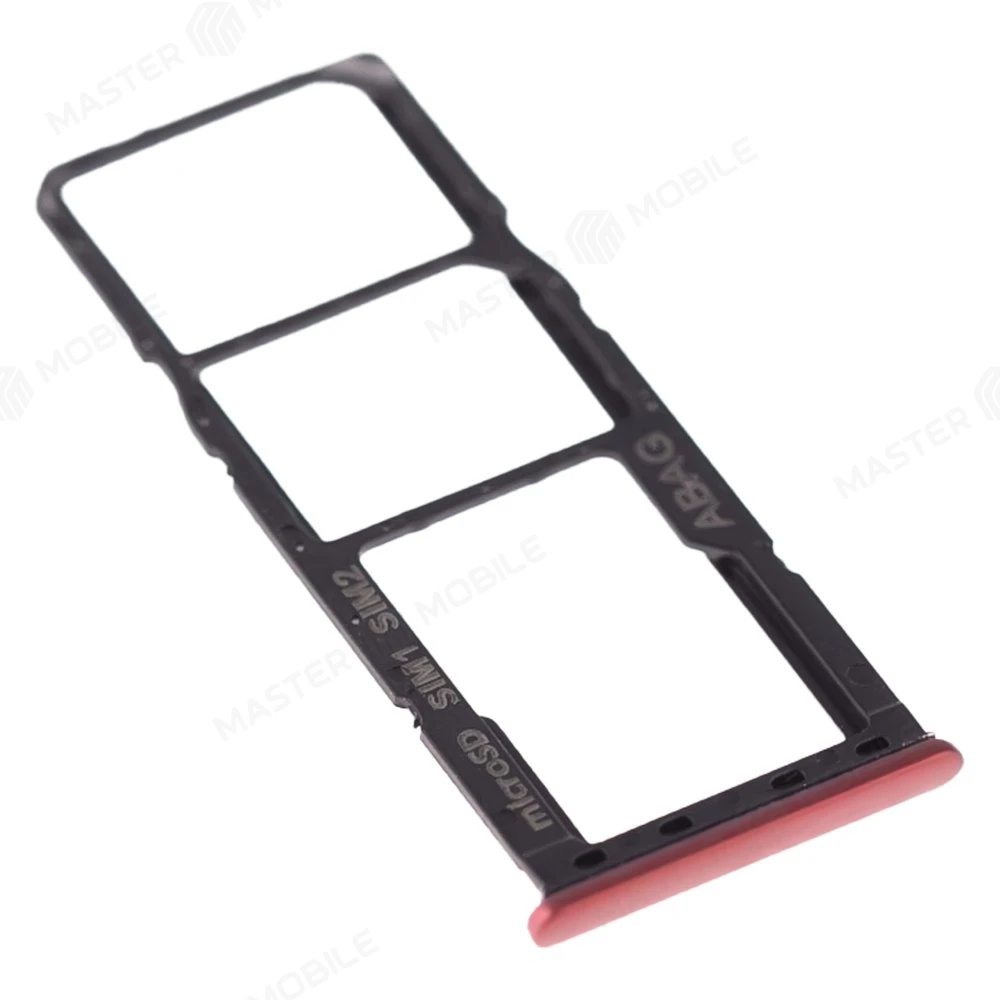 Держатель сим-карты для Samsung A217 Galaxy A21s (красный) фото №3