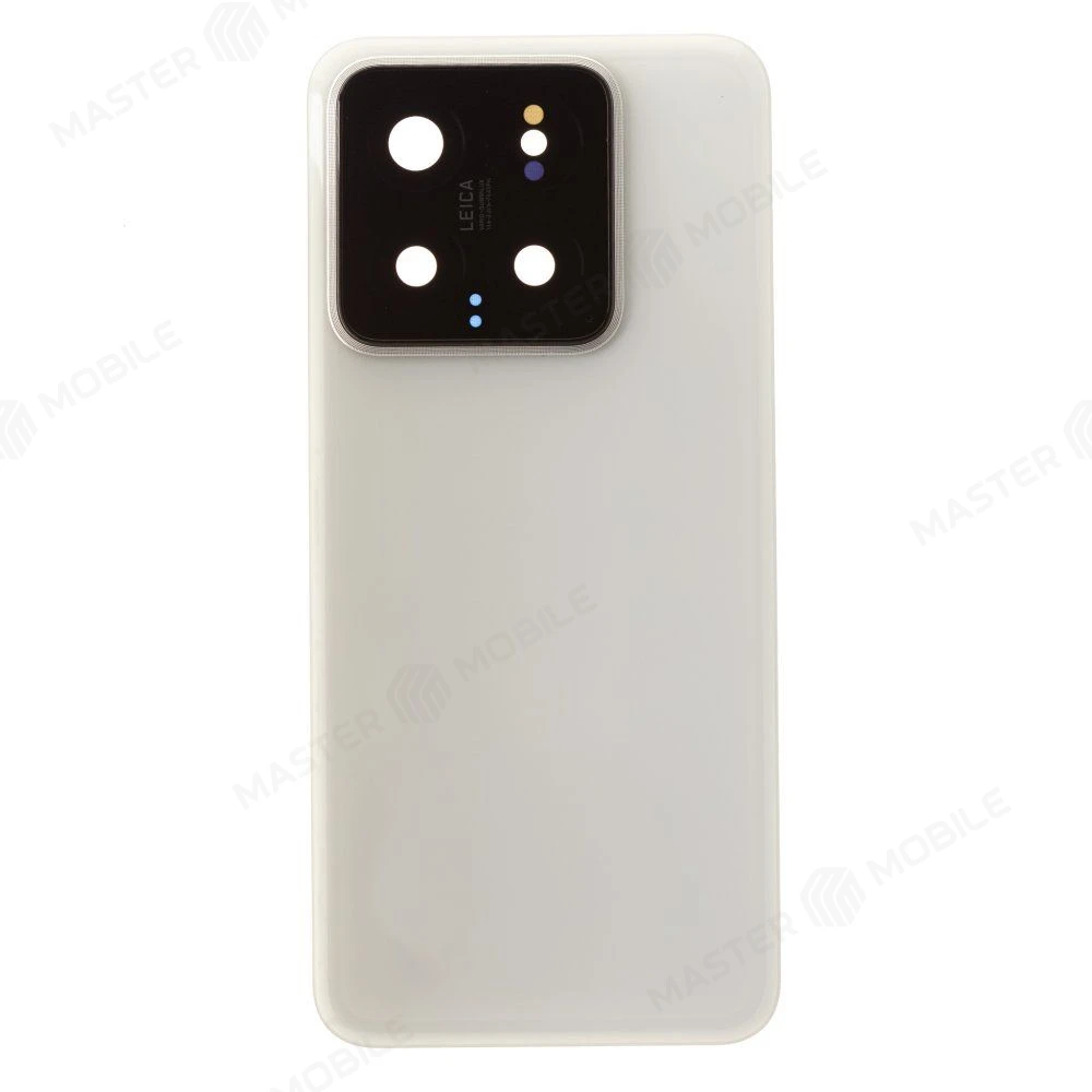 Задняя крышка для Xiaomi 14 (23127PN0CG) (белый) (в сборе со стеклом камеры) (ORIG100)  фото №1
