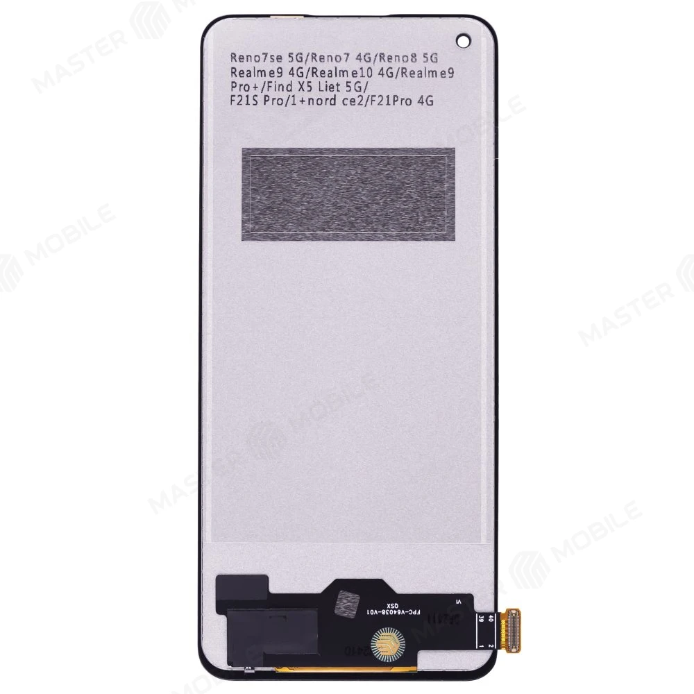 Дисплей для Realme 10 4G (RMX3630) / 9 4G (RMX3521) / 9 Pro+ (RMX3393) / OPPO Reno 8T 4G (CPH2481) + тачскрин (черный) (In-Cell) фото №2