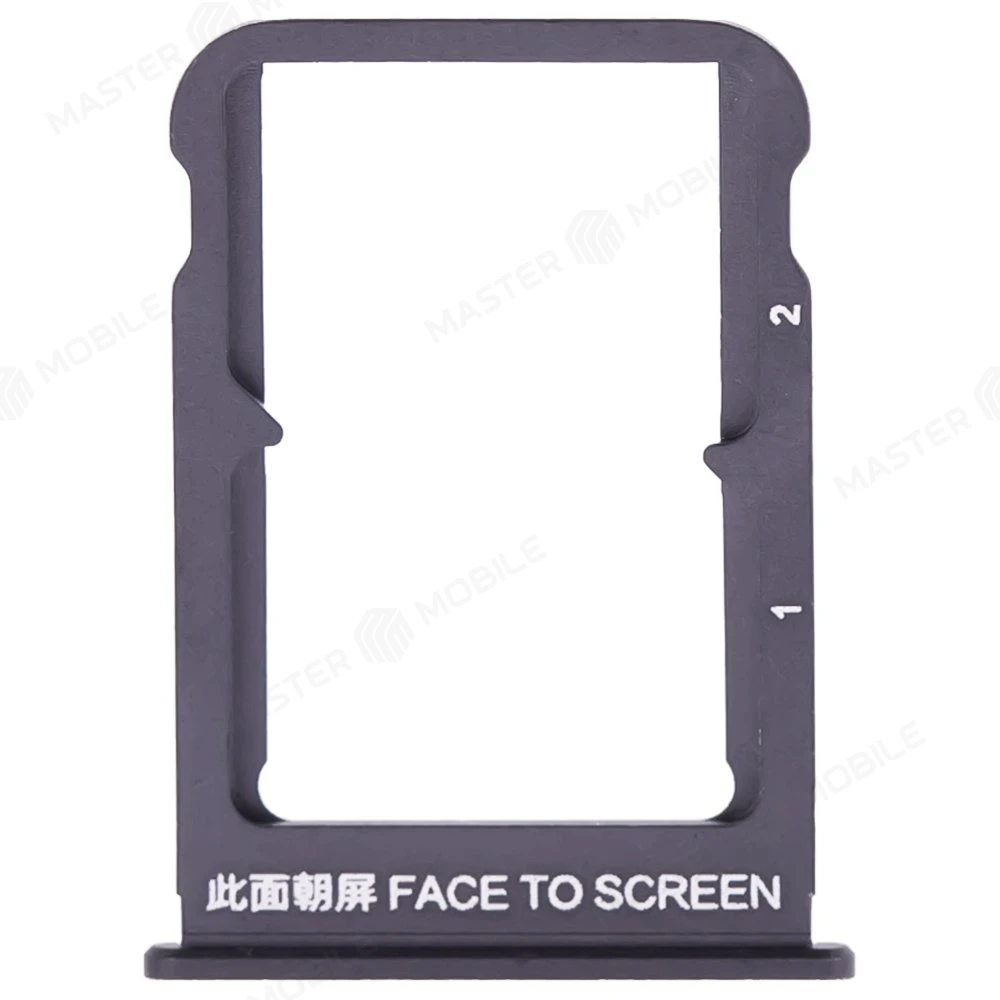 Держатель сим-карты для Xiaomi Mi Mix 3 (M1810E5A) (черный)  фото №1