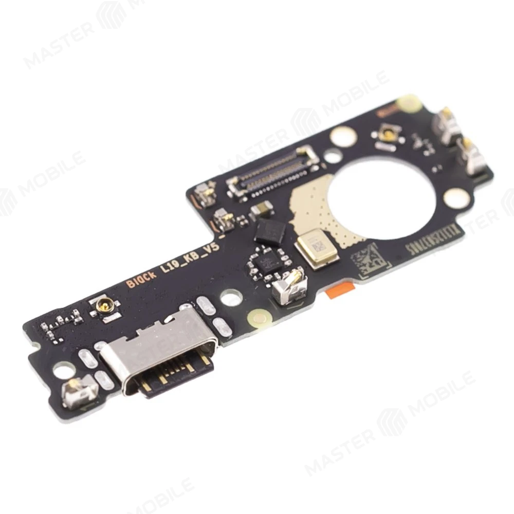 Нижняя плата для Xiaomi Poco M5 (22071219CG) с комп. + разъем зарядки + микрофон (ORIG100)  фото №3