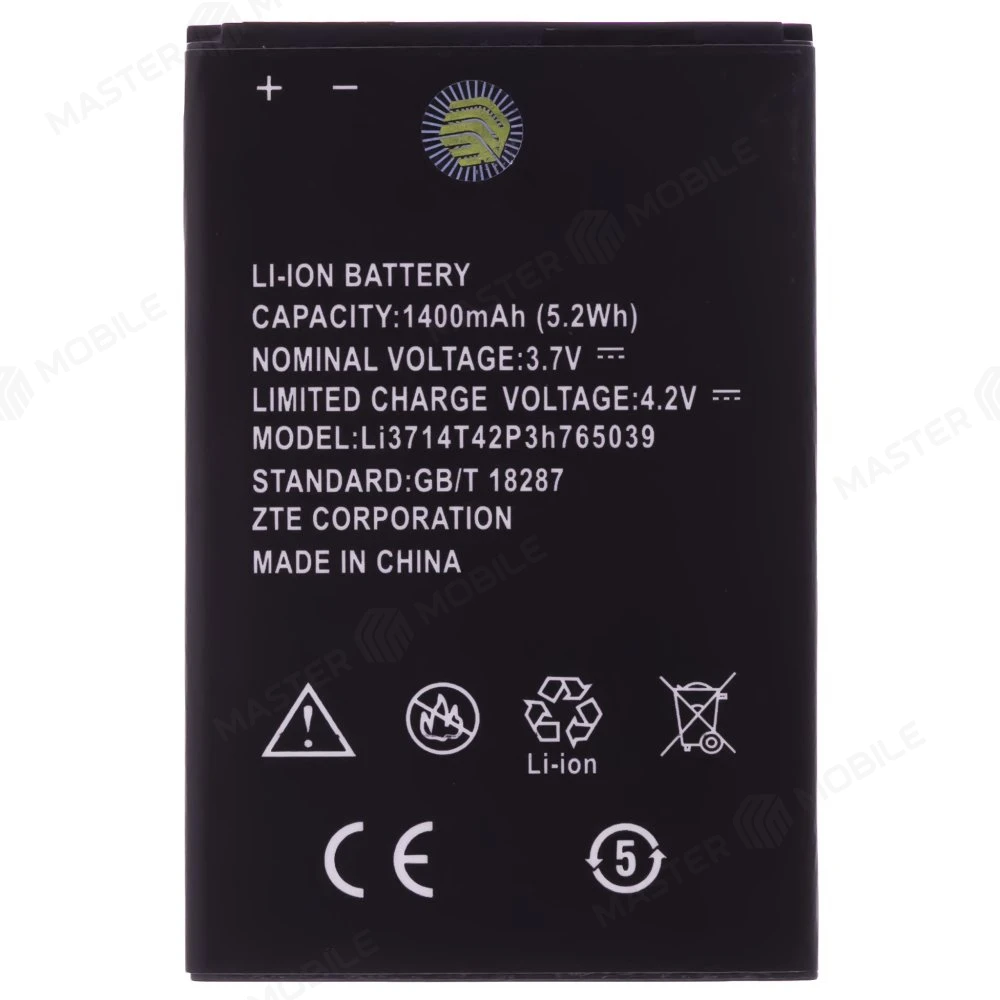 Аккумулятор для ZTE Blade A5 / Blade A5 Pro / Blade AF3 и др. (Li3714T42P3h765039 / Li3712T42P3h765039)  фото №1