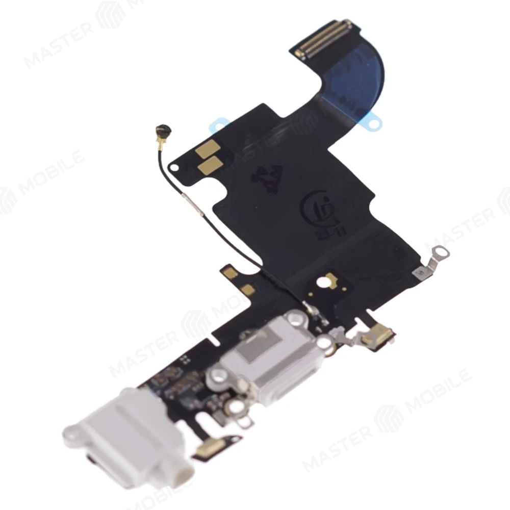 Шлейф для Apple iPhone 6s с комп. + разъем зарядки/гарнитуры + микрофон (белый) (ORIG100) фото №3