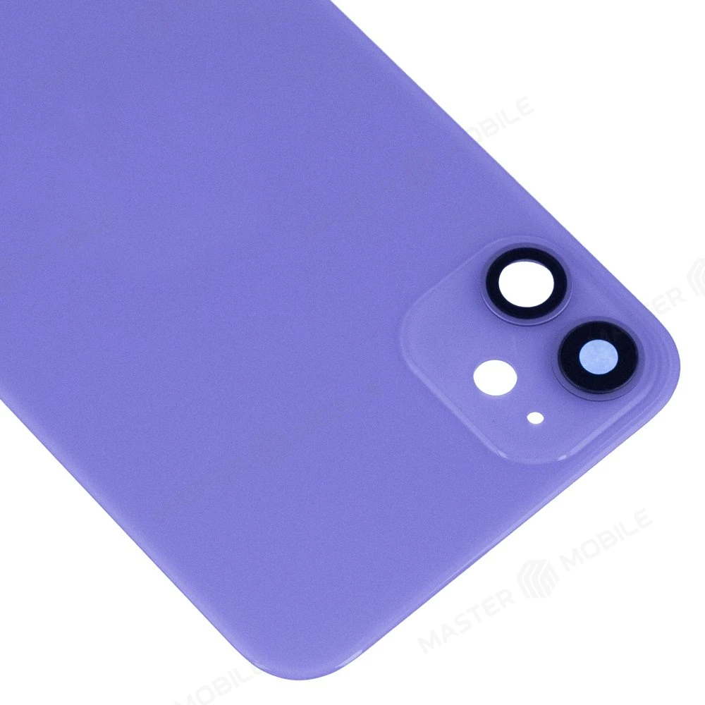Задняя крышка для Apple iPhone 11 (фиолетовый) (в сборе со стеклом камеры) (Premium) фото №3