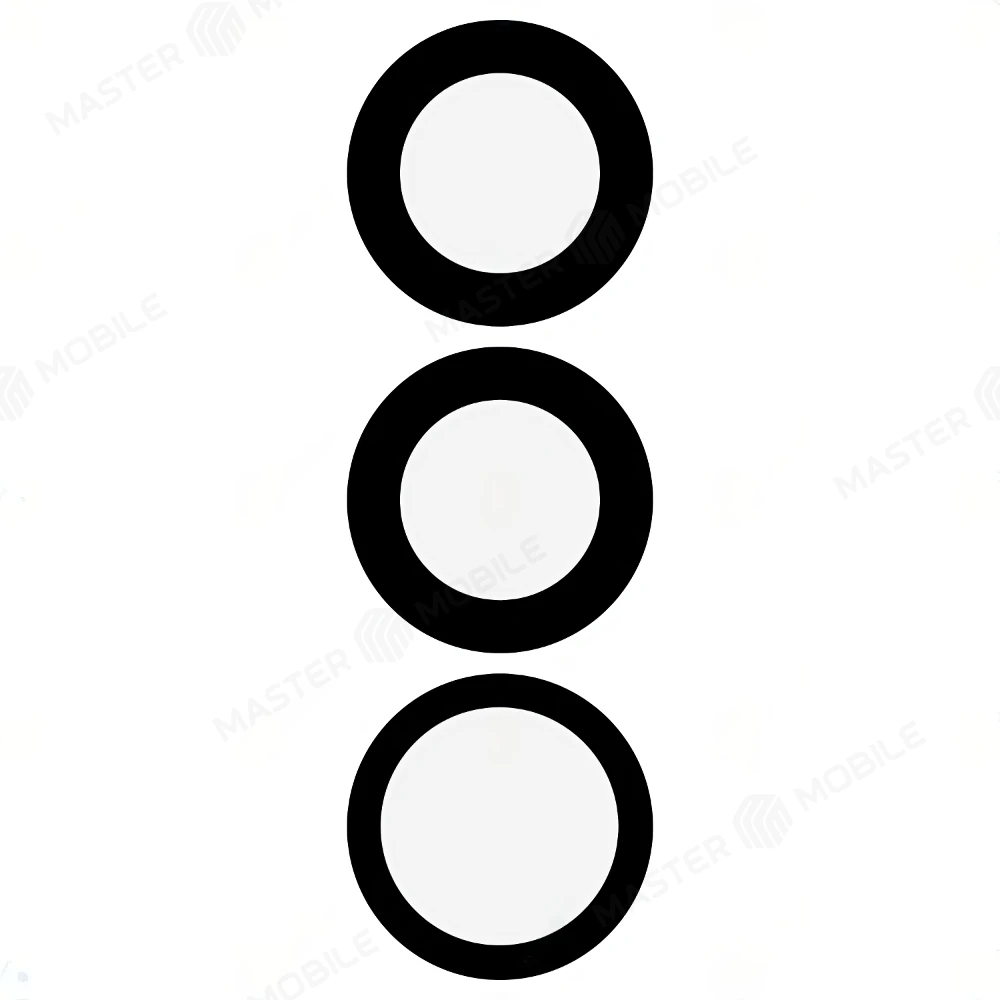 Стекло задней камеры для Samsung G996 Galaxy S21+ (без рамки) (черный) 