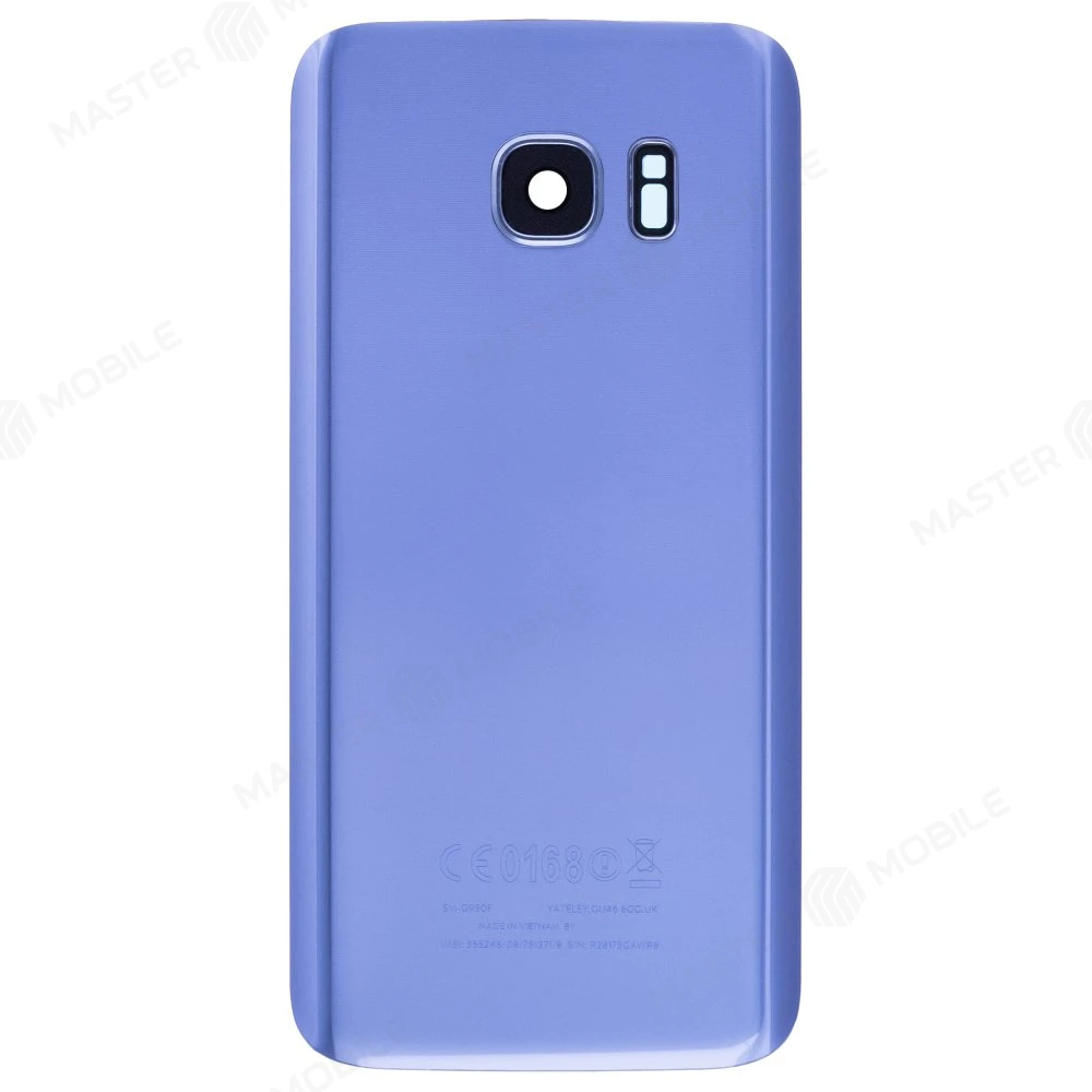 Задняя крышка для Samsung G930 Galaxy S7 (синий) (в сборе со стеклом камеры) фото №1