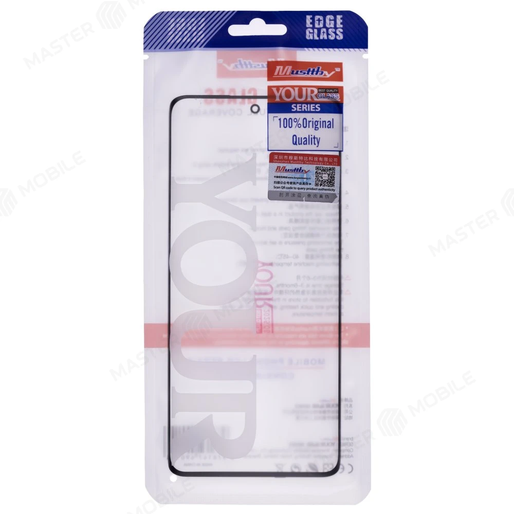 Стекло модуля для Samsung A022 Galaxy A02 / A125 Galaxy A12 / A127 Galaxy A12 Nacho / A326 Galaxy A32 5G и др. + OCA (черный) (Musttby) (Premium) фото №2