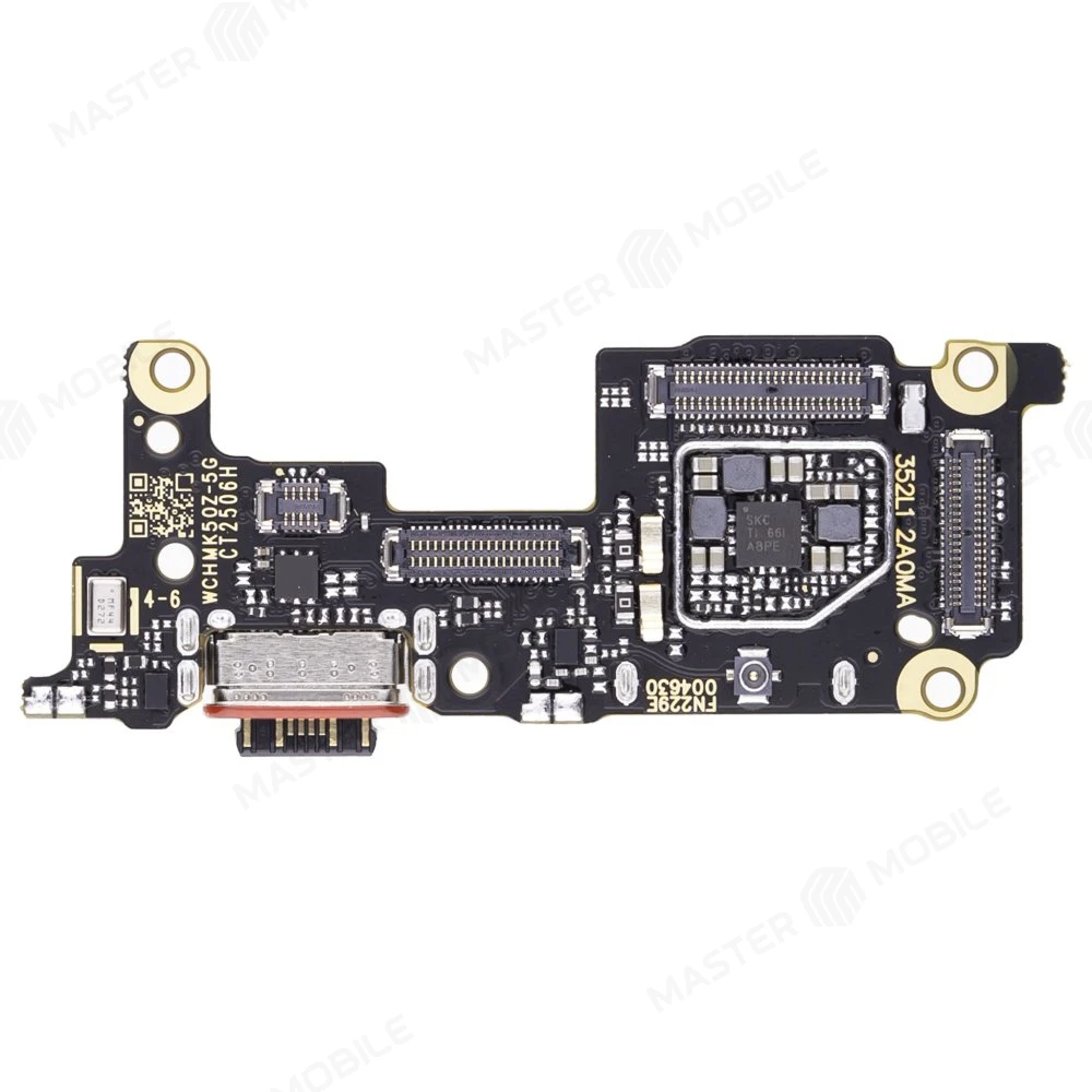 Нижняя плата для Xiaomi 12T (22071212AG) / 12T Pro (22081212UG) с комп. + разъем зарядки + микрофон + разъем SIM фото №1