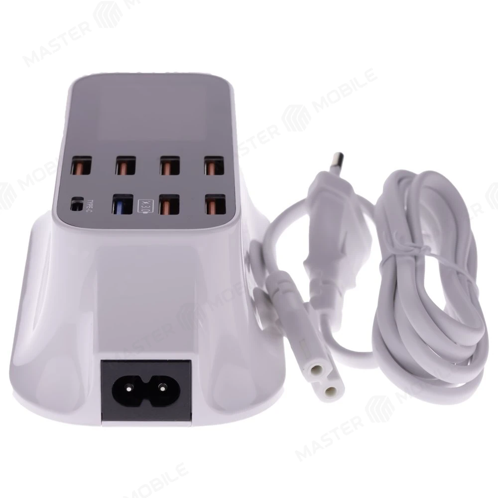 Зарядная станция CD-A19Q (7 USB A + 1 USB C)  фото №3