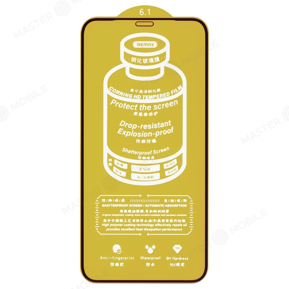 Защитное стекло Remax Corning Glass GL-83 для Apple iPhone Xr / iPhone 11 (усиленное) (черный) фото №3