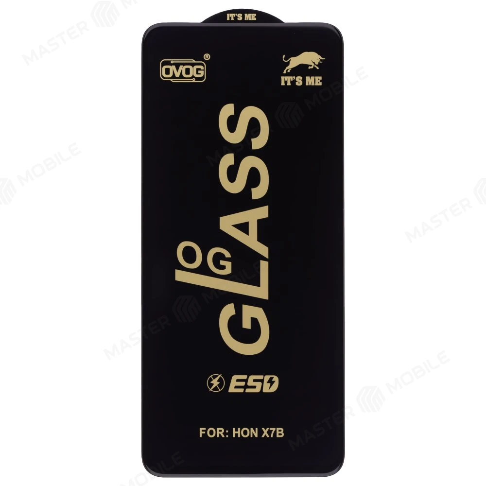 Защитное стекло OG Glass для Huawei Honor X7b (CLK-LX1) / Honor 90 Smart (CLK-NX1) (черный) фото №1