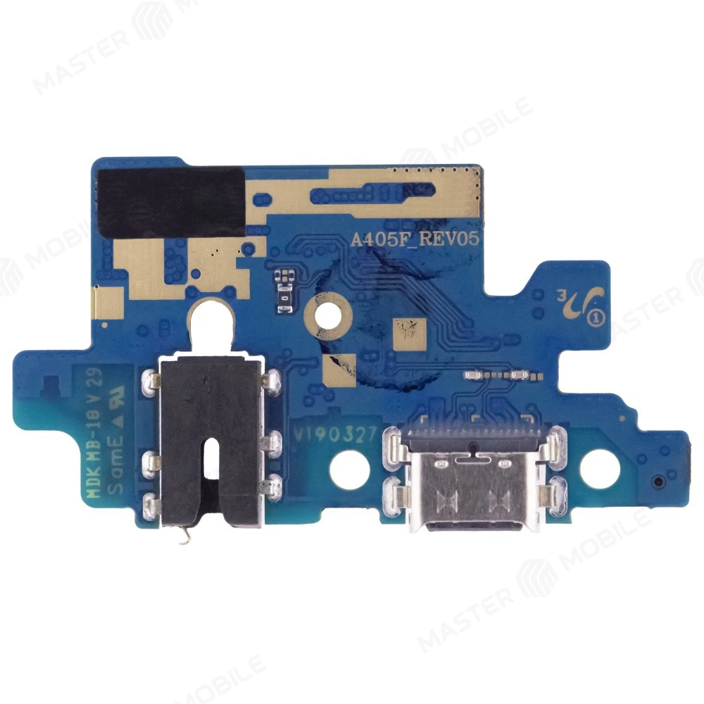 Нижняя плата для Samsung A405 Galaxy A40 с комп. + разъем зарядки + разъем гарнитуры + микрофон  фото №2