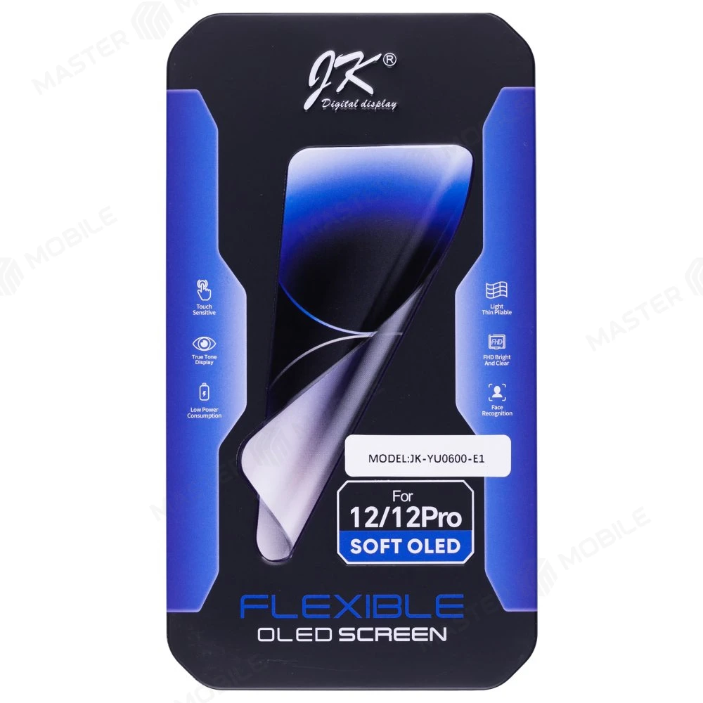 Дисплей для Apple iPhone 12 / iPhone 12 Pro + тачскрин (черный) (JK) (Soft Oled) (площадка под IC) фото №5