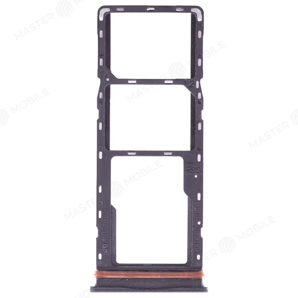 Держатель сим-карты для Infinix Hot 10 Play (X688B) (черный) фото №1