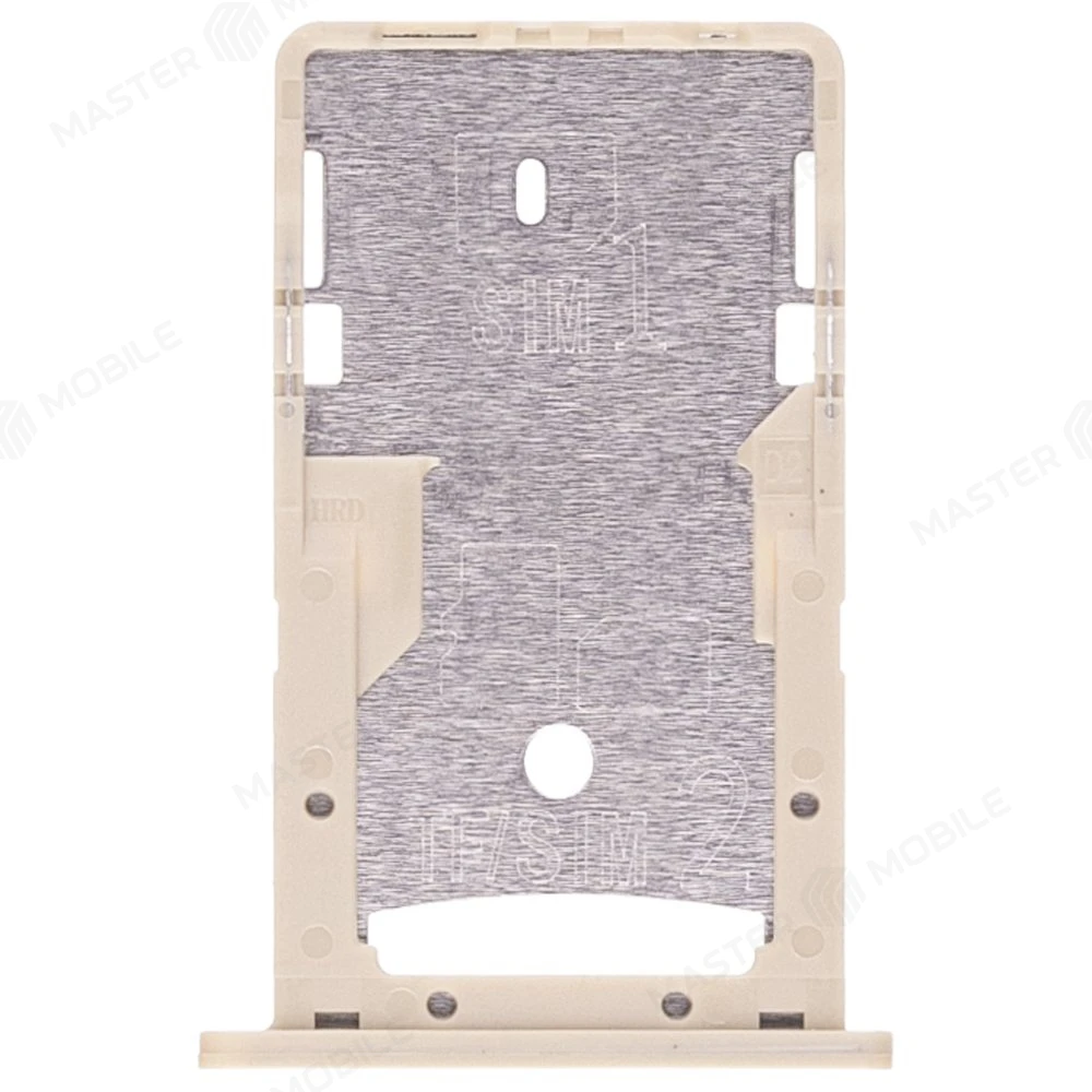 Держатель сим-карты + карты памяти (MicroSD) для Xiaomi Redmi 4A (золотистый)  фото №1