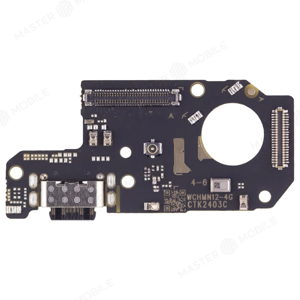 Нижняя плата для Xiaomi Redmi Note 12 4G (23021RAA2Y) с комп. + разъем зарядки + микрофон  фото №1