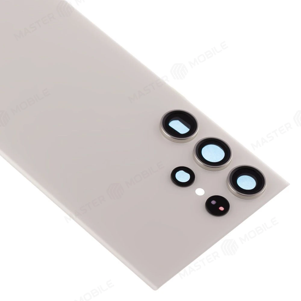 Задняя крышка для Samsung S918 Galaxy S23 Ultra (белый) (в сборе со стеклом камеры) (ORIG100)  фото №3