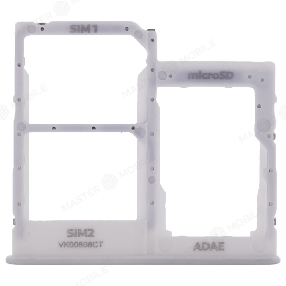 Держатель сим-карты для Samsung A415 Galaxy A41 (серебристый) фото №1