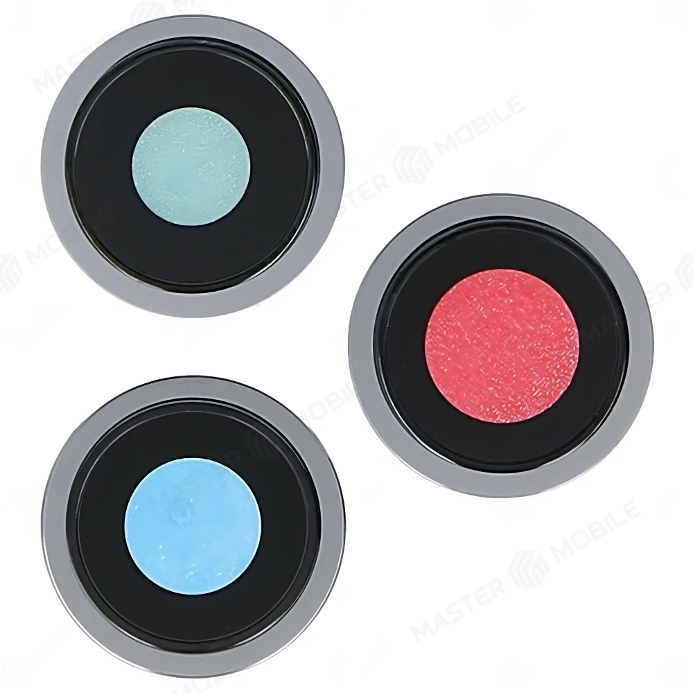 Стекло задней камеры для Apple iPhone 12 Pro Max (комплект 3 шт.) (в рамке) (серебристый)  