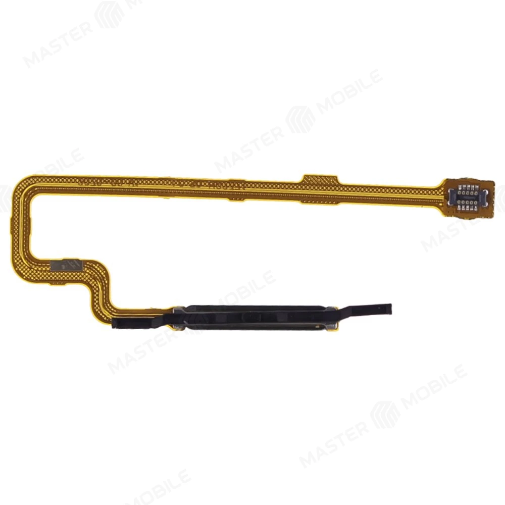 Шлейф для Xiaomi Poco M4 5G (22041219PG) с комп. + сканер отпечатка пальца (черный)  фото №2