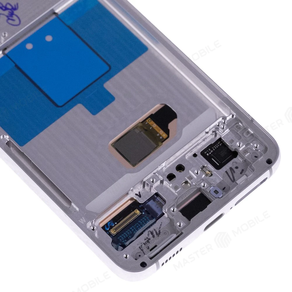 Дисплей для Samsung S901 Galaxy S22 + тачскрин (серебристый) (в рамке) (ORIG100) (возможен дефект ЛКП) фото №4