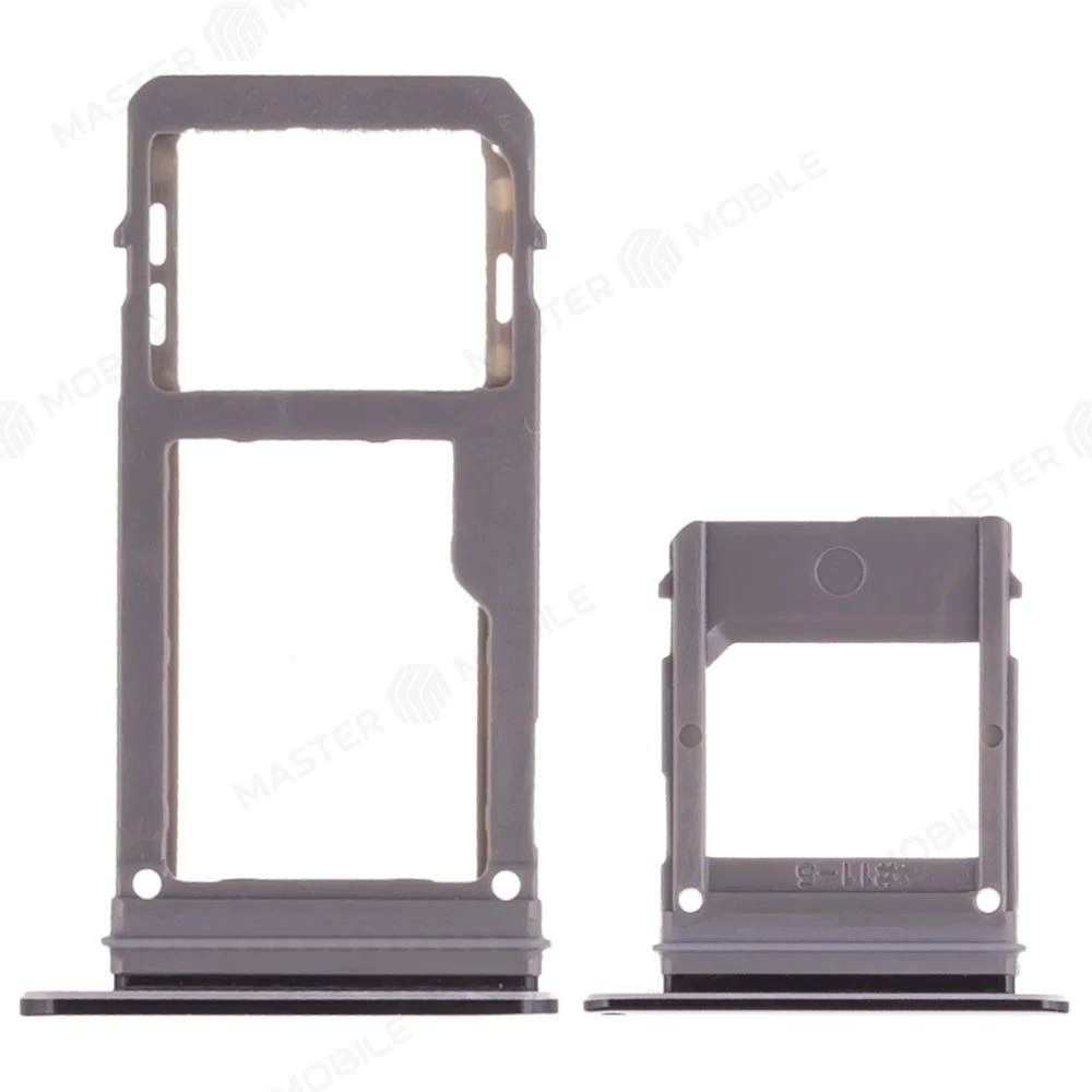 Держатель сим-карты для Samsung A520 Galaxy A5 (2017) / A720 Galaxy A7 (2017) (черный) фото №1