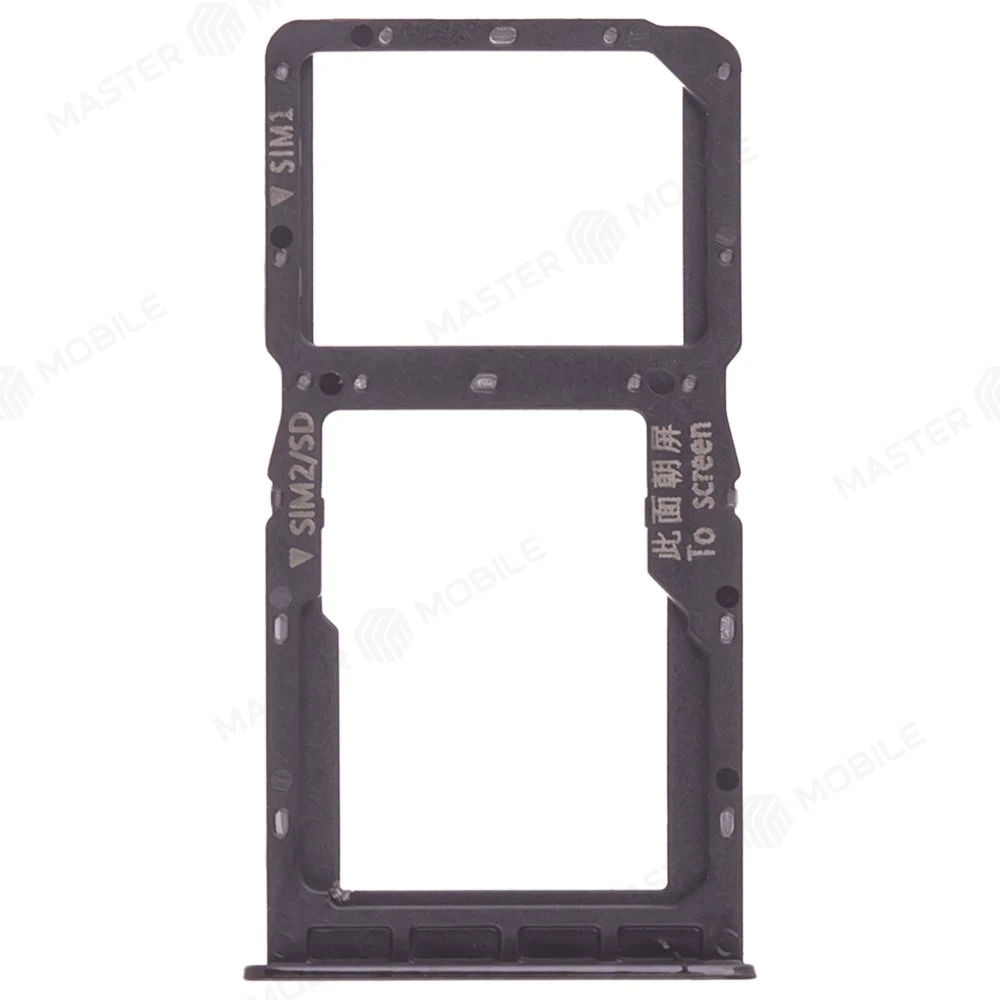 Держатель сим-карты для Huawei P30 Lite / Nova 4e (MAR-LX1M/MAR-AL00) / Honor 20S (MAR-LX1H) / Honor 20 Lite (MAR-LX1H) (черный) фото №1