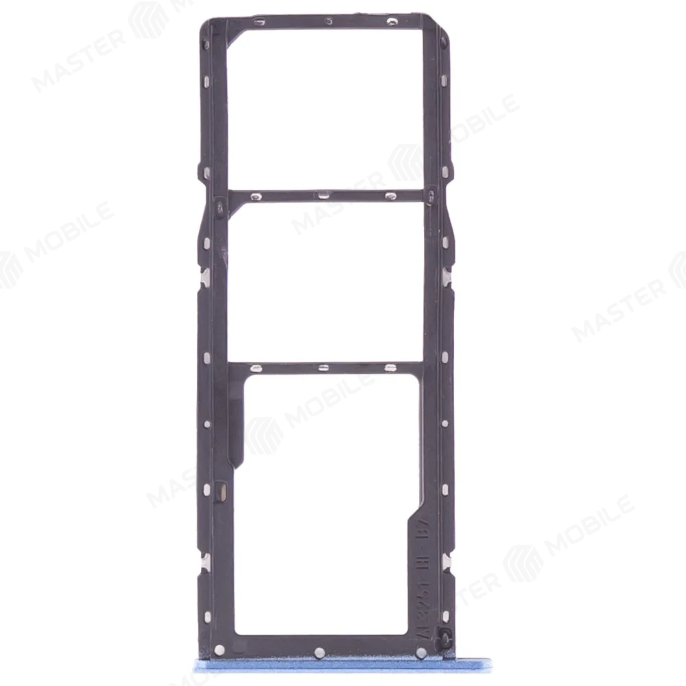 Держатель сим-карты для Realme C21 (RMX3201) (голубой) фото №2