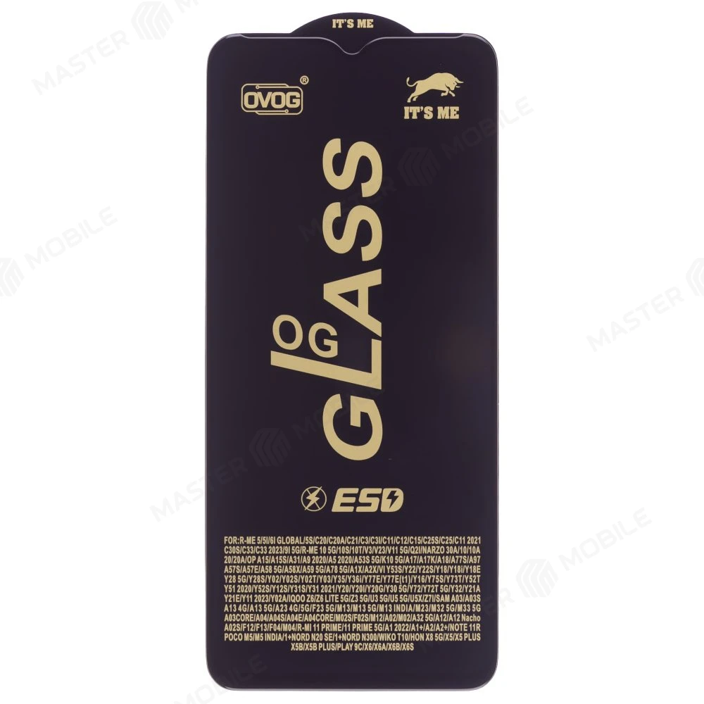 Защитное стекло OG Glass для Samsung A025 Galaxy A02s / A035 Galaxy A03 / A125 Galaxy A12 / M127 Galaxy M12 / M135 Galaxy M13 и др. (черный) фото №1