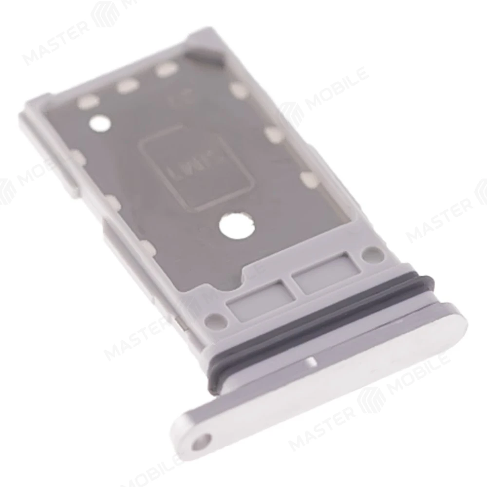 Держатель сим-карты для Samsung G990 Galaxy S21 FE (серебристый) фото №3