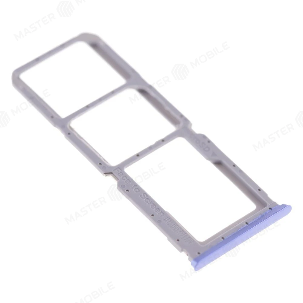 Держатель сим-карты для OPPO A16 (CPH2269) (голубой) фото №3