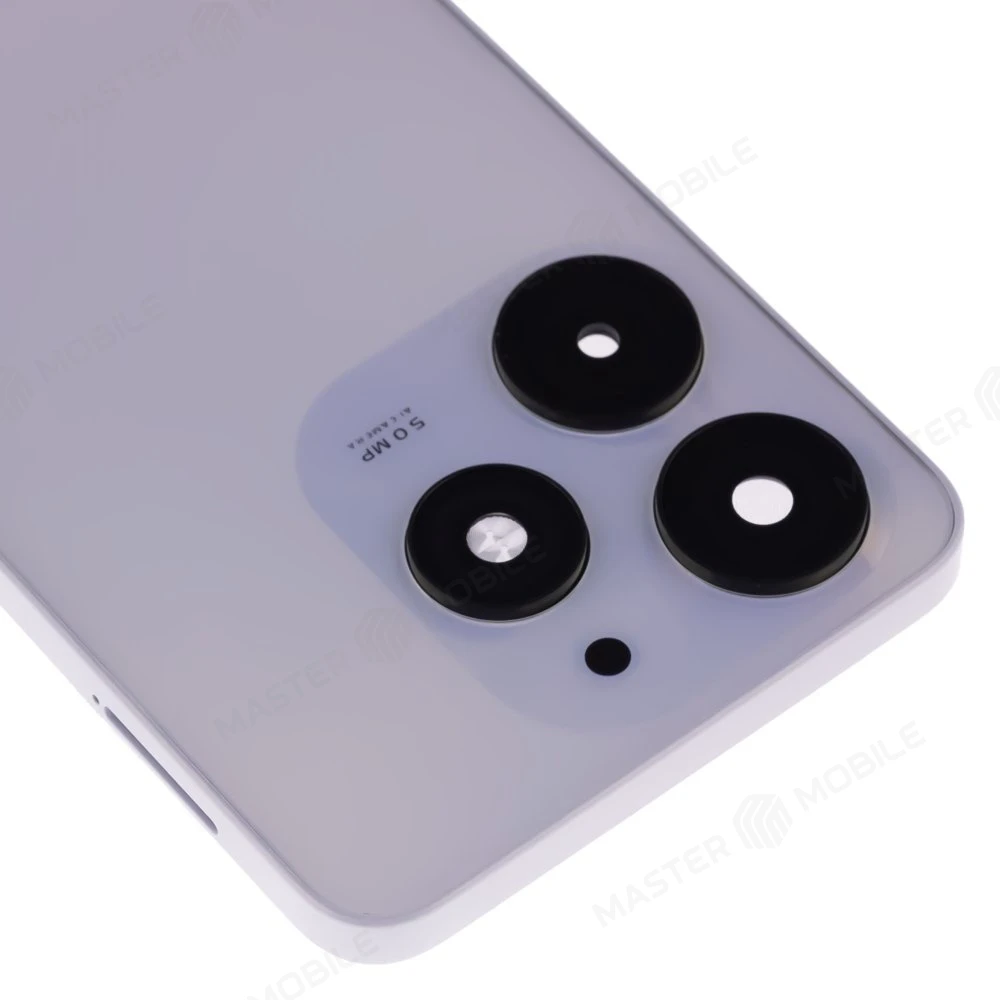 Задняя крышка для Tecno Spark 10 Pro (KI7) (белый) (в сборе со стеклом камеры) фото №3