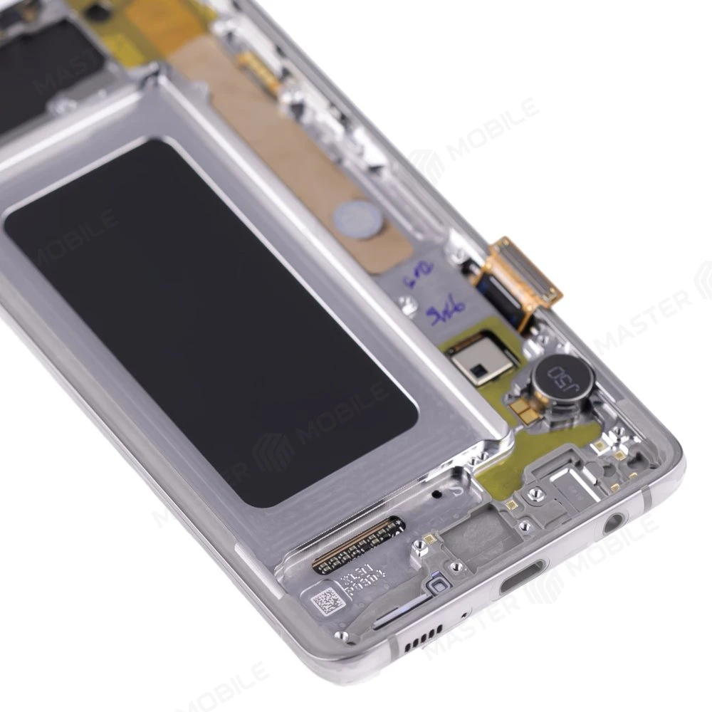 Дисплей для Samsung G975 Galaxy S10+ + тачскрин (серебристый) (в рамке) (ORIG100) (возможен дефект ЛКП) фото №4