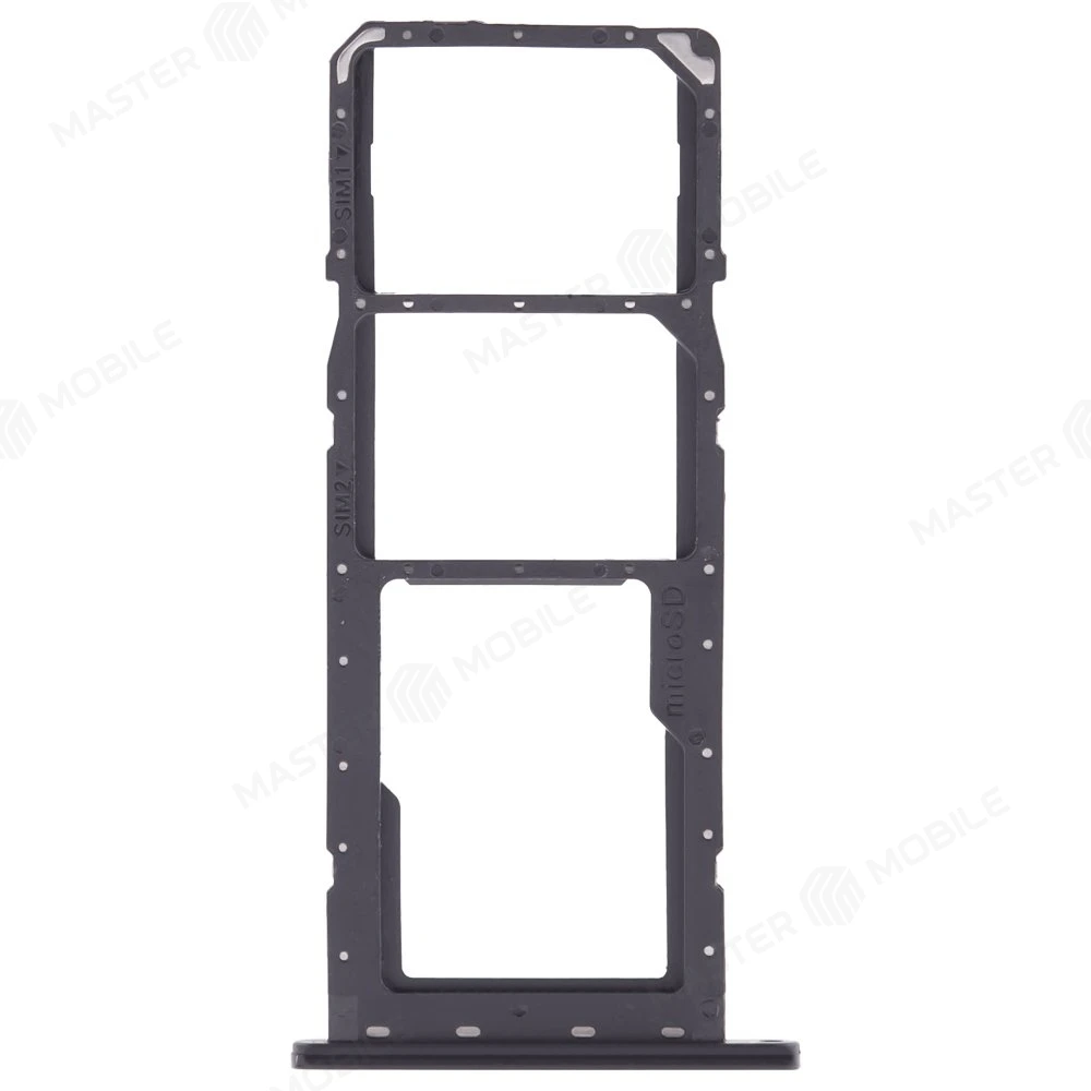 Держатель сим-карты для Samsung A037 Galaxy A03s (черный) фото №1