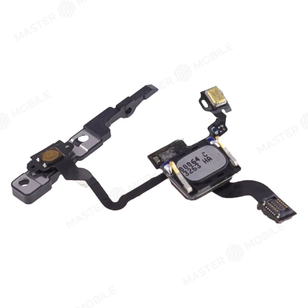 Шлейф для Apple iPhone 4 с комп. (на кнопку включения) + сенсор + микрофон  фото №3