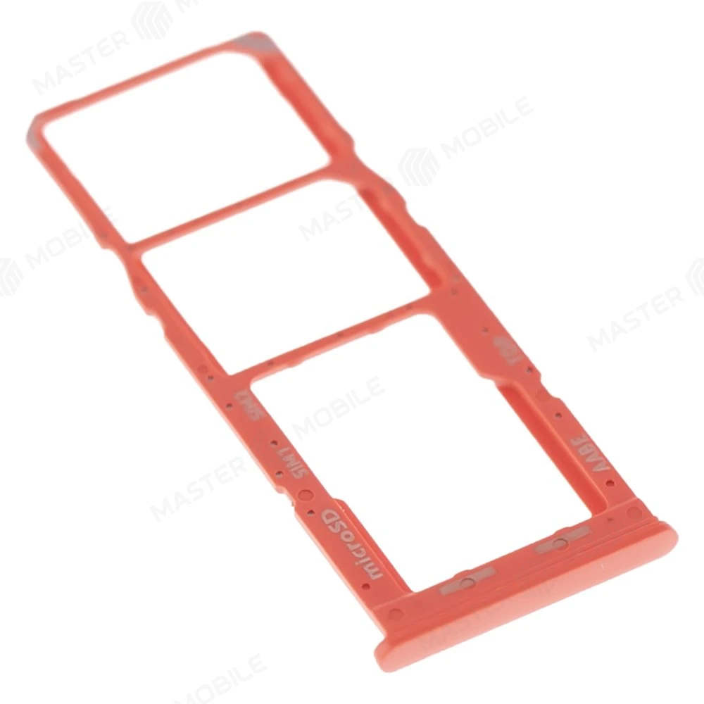 Держатель сим-карты для Samsung A022 Galaxy A02 (красный) фото №3