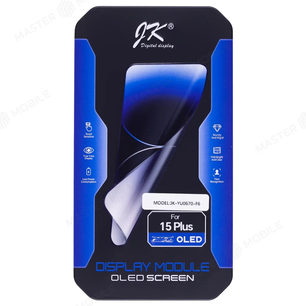 Дисплей для Apple iPhone 15 Plus + тачскрин (черный) (JK) (Hard Oled) (площадка под IC) фото №5