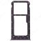 Держатель сим-карты для Huawei P Smart (FIG-LX1) (черный) фото №1