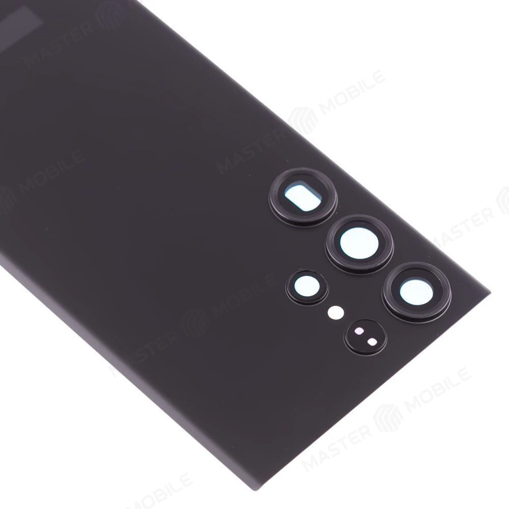 Задняя крышка для Samsung S918 Galaxy S23 Ultra (черный) (в сборе со стеклом камеры) (ORIG100)  фото №3