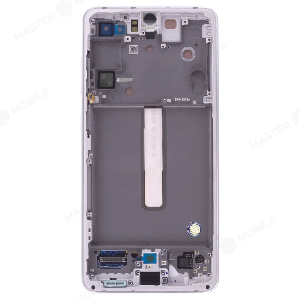 Дисплей для Samsung G990 Galaxy S21 FE + тачскрин (серебристый) (в рамке) (ORIG100) (возможен дефект ЛКП) фото №2