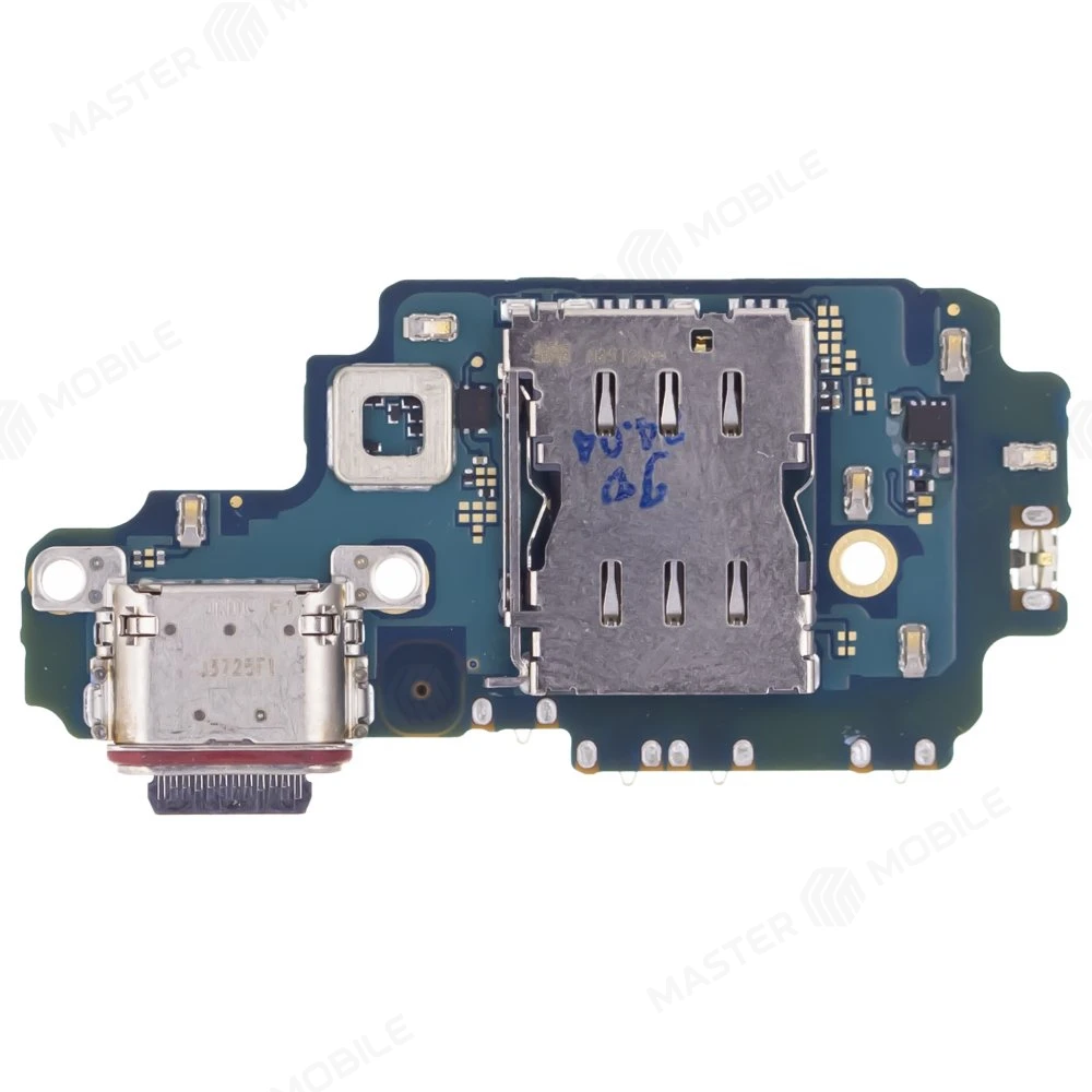 Нижняя плата для Samsung S908 Galaxy S22 Ultra с комп. + разъем зарядки + микрофон + разъем SIM (ORIG100) фото №2