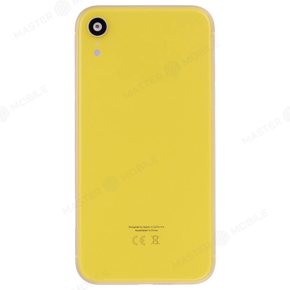 Корпус для Apple iPhone Xr (желтый) (Premium) фото №1
