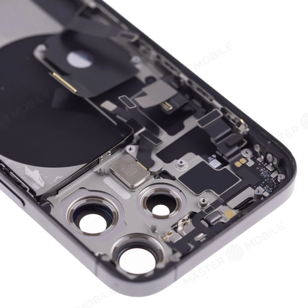 Корпус для Apple iPhone 15 Pro (черный) (в сборе) (с разбора) (ORIG100) (возможен дефект ЛКП) фото №3