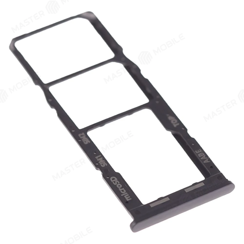 Держатель сим-карты для Samsung A022 Galaxy A02 (черный) фото №3