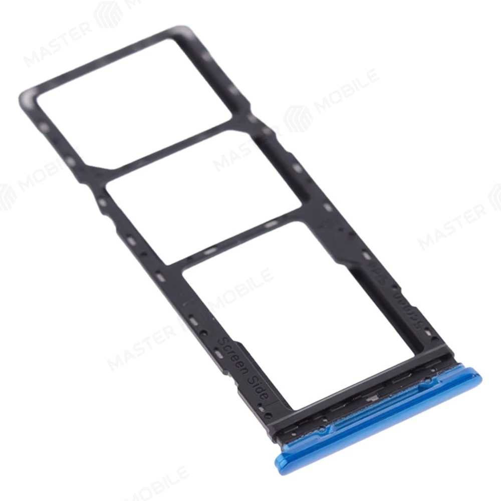 Держатель сим-карты для Infinix Hot 10S (X689D) (синий) фото №3